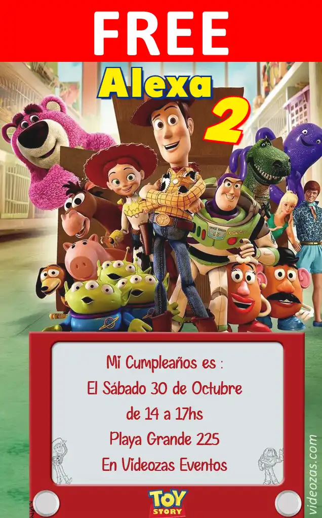 Free personalized birthday invitation toy_story 03