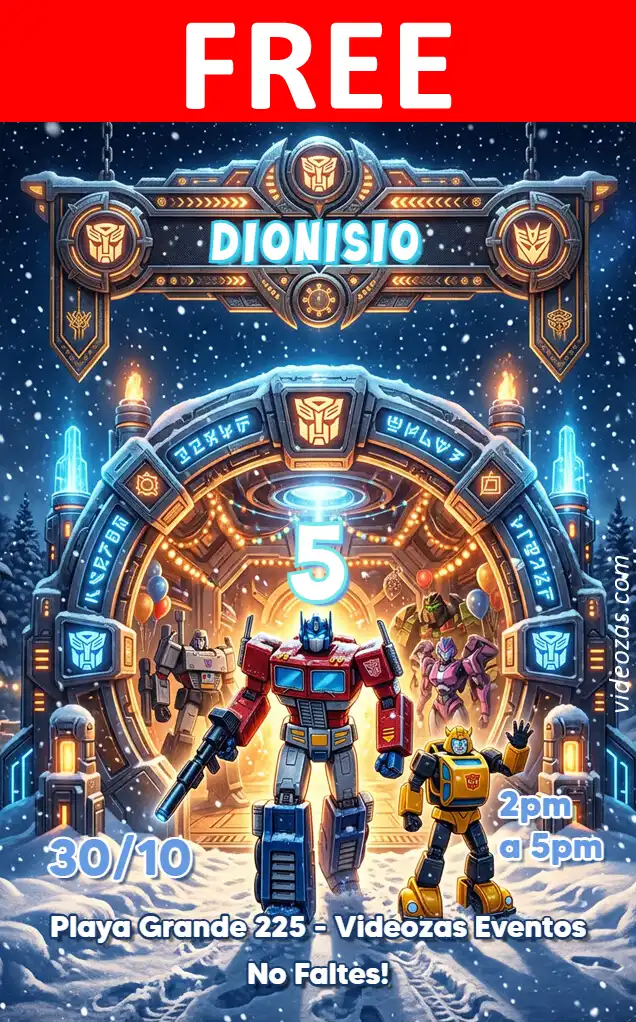Free personalized birthday invitation transformers 02