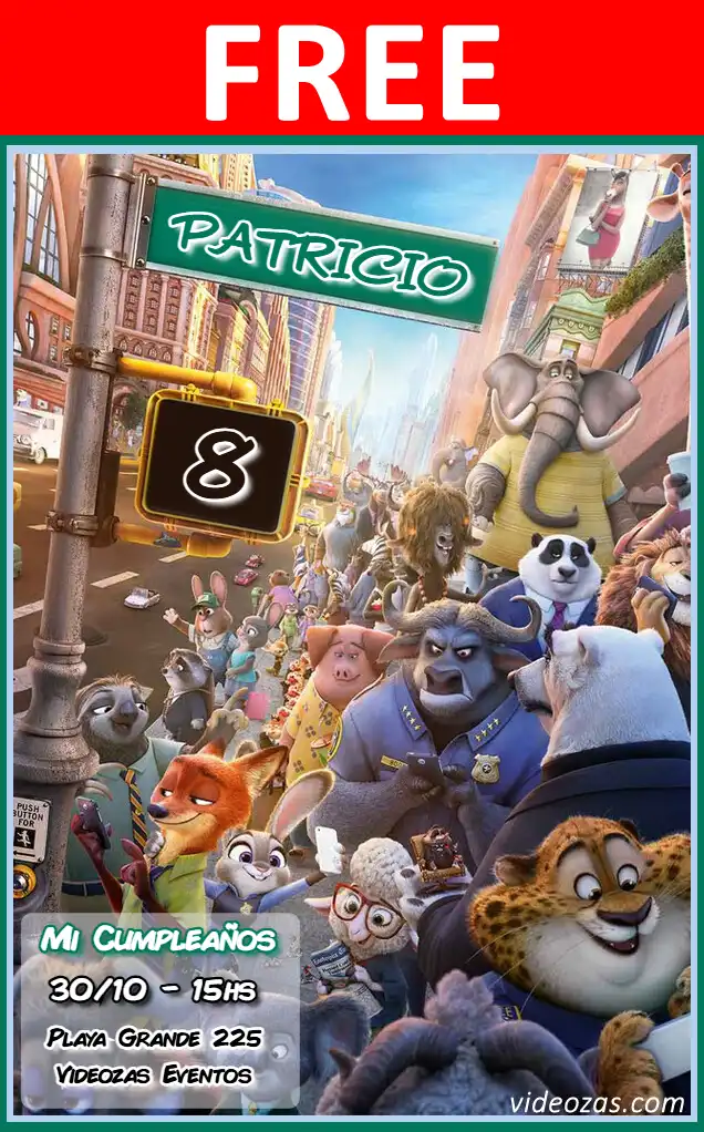 Free Zootopia Invitation | Editable and Customizable | Easy and Fast | Make Online Now!