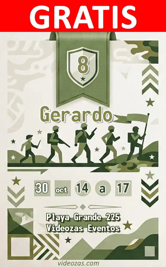 Convite Exercito Militar GRÁTIS | Editável e Personalizável | Fácil e Rápido | Faça Online Agora!