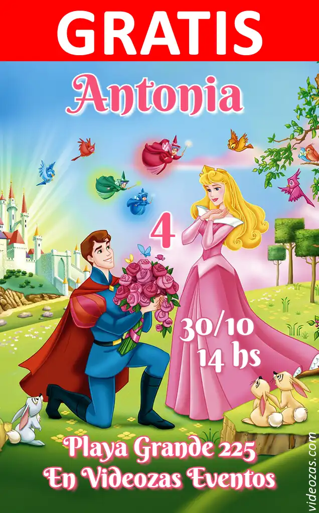 Invito di compleanno personalizzato gratis aurora 04