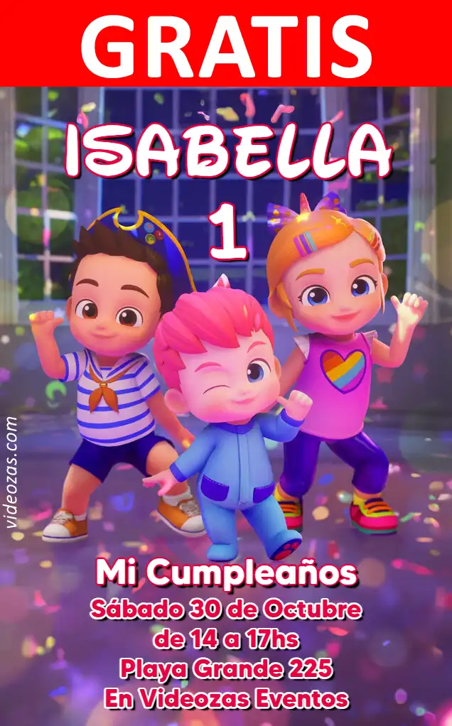 Invitación Bebefinn GRATIS | Editable y Personalizable | Fácil y Rápido | Hacer Online Ahora!