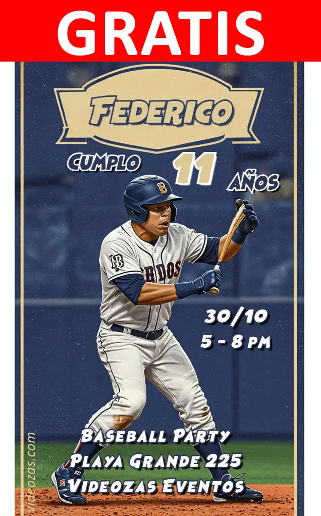 Invito Baseball GRATIS | Modificabile e Personalizzabile | Facile e Veloce | Crea Online Ora!
