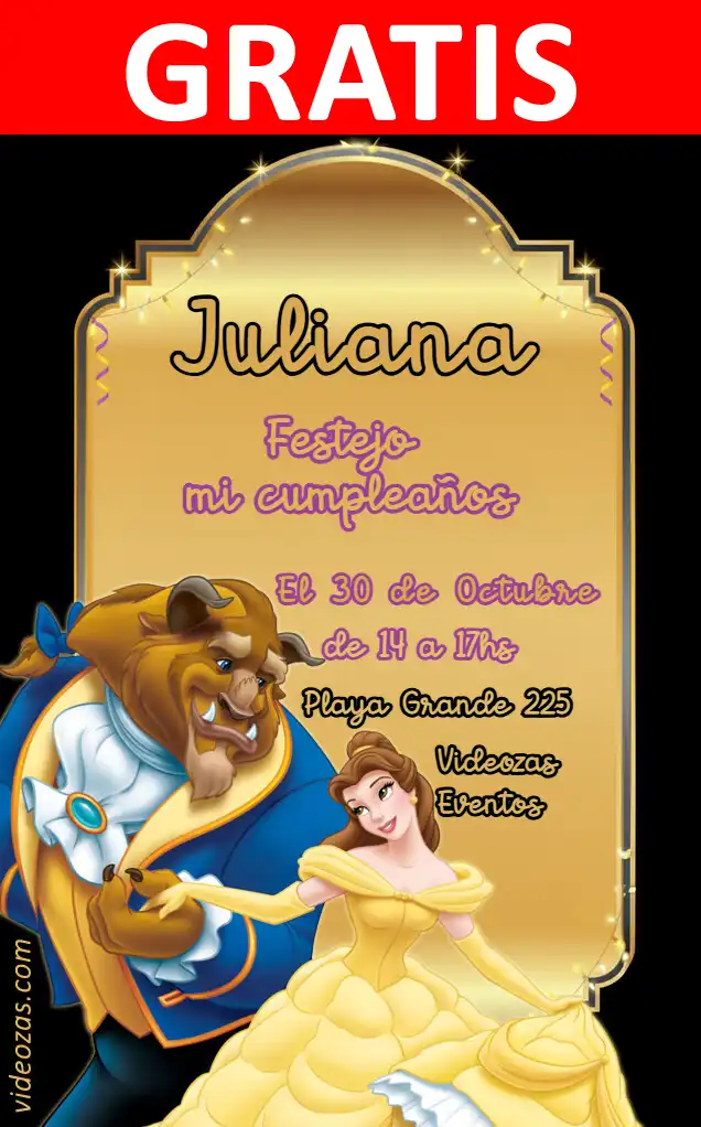 Convite de aniversário personalizado grátis bellaybestia 04