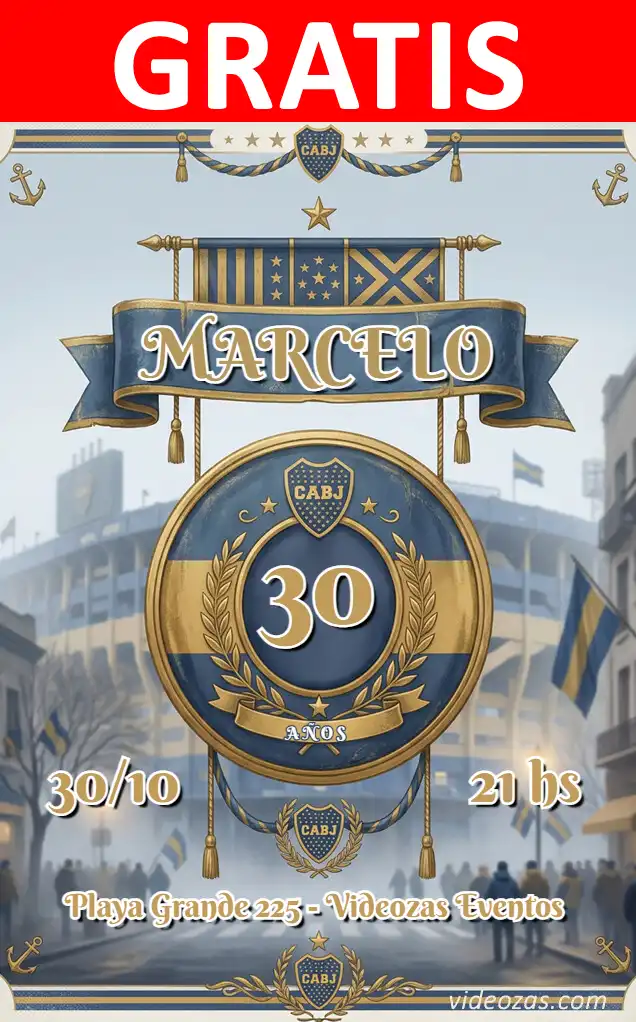 Invito Boca Juniors GRATIS | Modificabile e Personalizzabile | Facile e Veloce | Crea Online Ora!