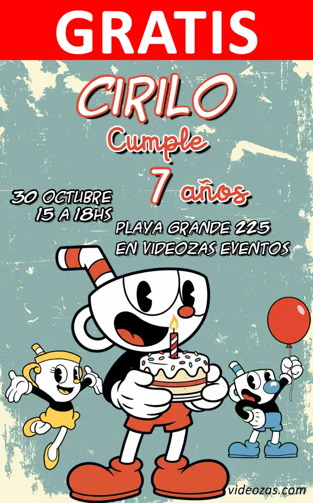 Invito Cuphead GRATIS | Modificabile e Personalizzabile | Facile e Veloce | Crea Online Ora!