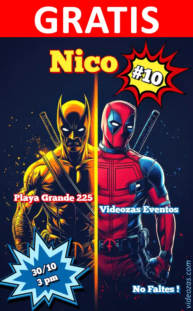 Invitación Wolverine y Deadpool GRATIS | Editable y Personalizable | Fácil y Rápido | Hacer Online Ahora!