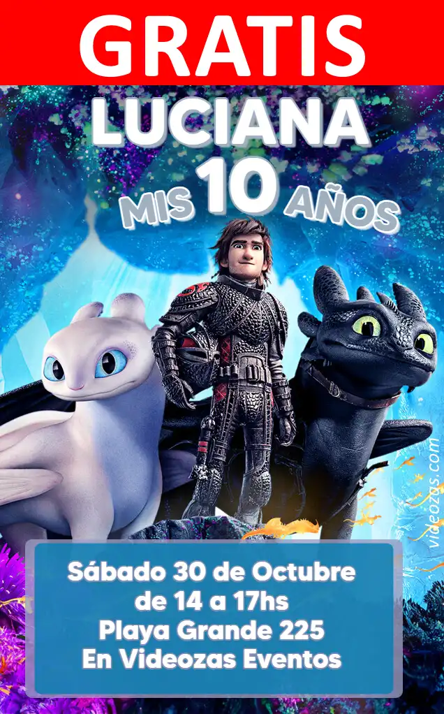 Convite de aniversário personalizado grátis dragon137 04