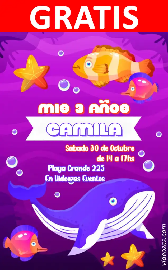 Invito di compleanno personalizzato gratis fondo_del_mar 01