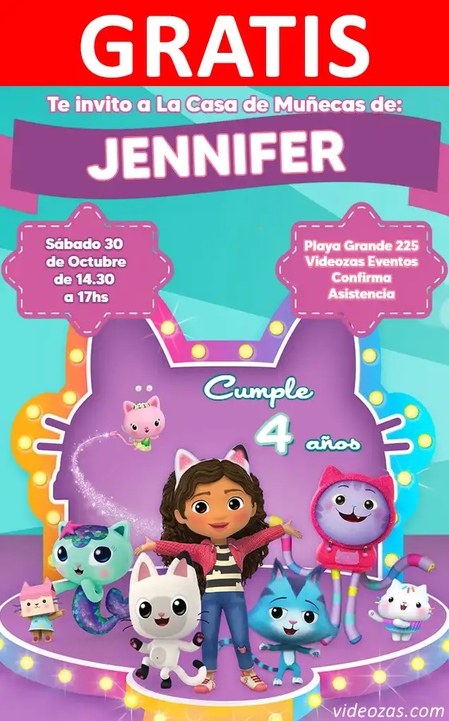Convite de aniversário personalizado grátis gabby_pandy 01