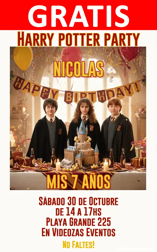 Convite de aniversário personalizado grátis harry_potter 04