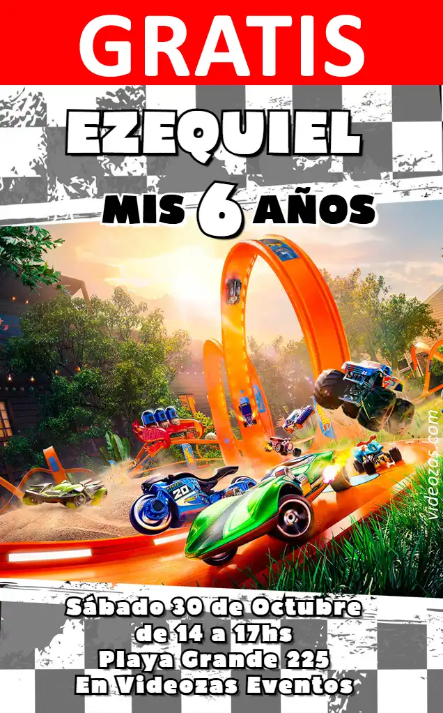 Invito di compleanno personalizzato gratis hotwheels 04