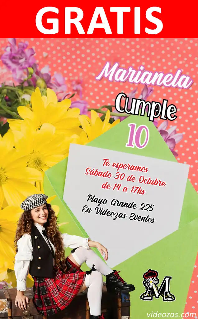 Convite Serie Margarita GRÁTIS | Editável e Personalizável | Fácil e Rápido | Faça Online Agora!