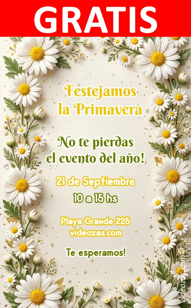 Invitación Margaritas GRATIS | Editable y Personalizable | Fácil y Rápido | Hacer Online Ahora!
