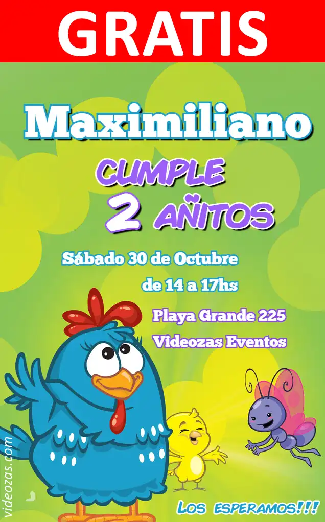 Invitación de cumpleaños personalizada gratis mariposita 02