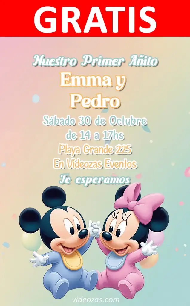 Invito di compleanno personalizzato gratis mickey_minnie_baby 02