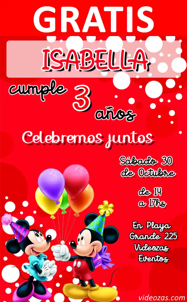 Invito di compleanno personalizzato gratis minnie_daisy 01