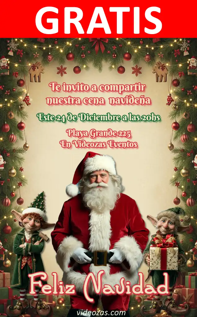 Convite de aniversário personalizado grátis navidad 07