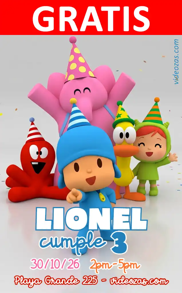 Convite Pocoyo GRÁTIS | Editável e Personalizável | Fácil e Rápido | Faça Online Agora!