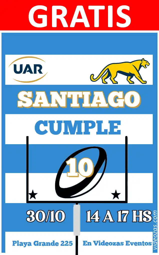 Convite de aniversário personalizado grátis rugby 01
