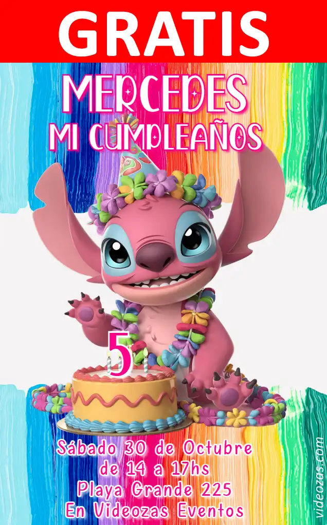 Invito Stitch GRATIS | Modificabile e Personalizzabile | Facile e Veloce | Crea Online Ora!