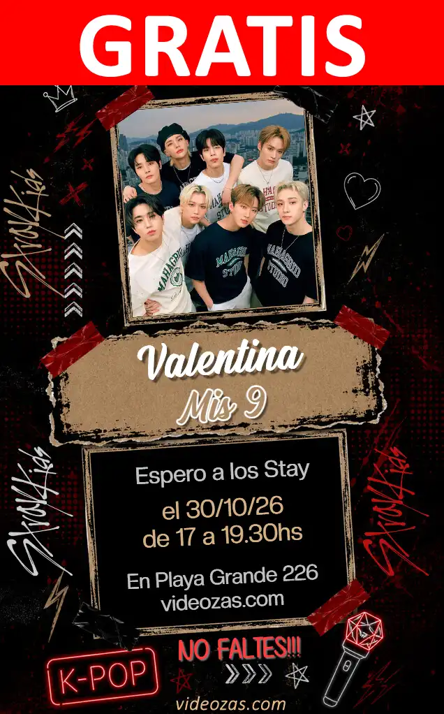 Invitación Stray Kids GRATIS | Editable y Personalizable | Fácil y Rápido | Hacer Online Ahora!