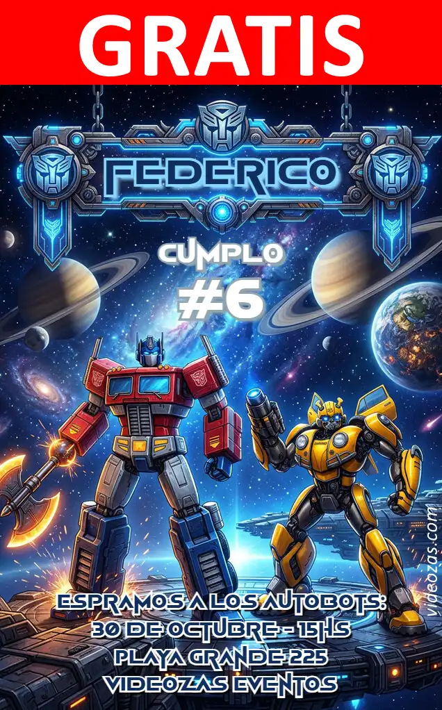 Invito Transformers GRATIS | Modificabile e Personalizzabile | Facile e Veloce | Crea Online Ora!
