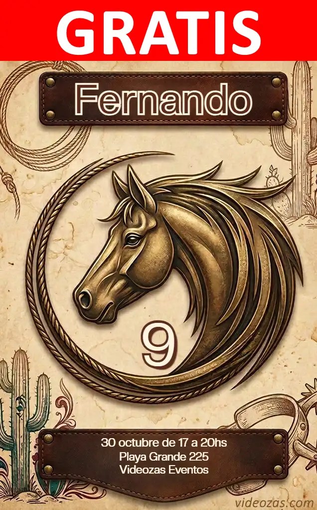 Invitación de cumpleaños personalizada gratis vaquera 04