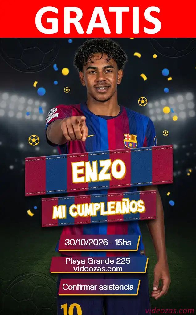 Convite de aniversário personalizado grátis yamal 02