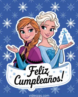 Saludo Cumpleaños Frozen