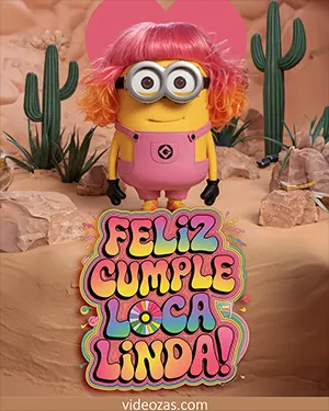 Saludo Cumpleaños Amiga Loca Linda