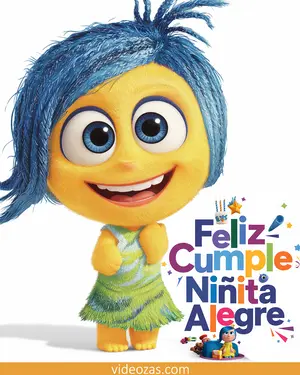 Saludo Cumpleaños Niña Alegre