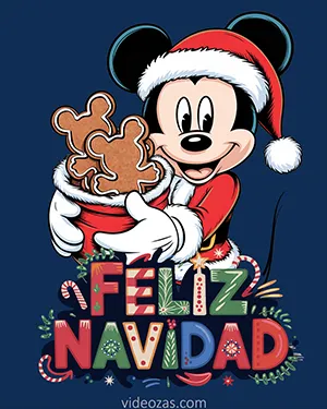 Saludo Navidad Mickey Papá Noel
