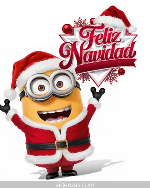 Saludo Navideño Papá Noel Minion