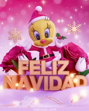 Saludo Navideño de Tweety Papá Noel