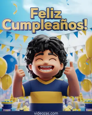 Saludo Cumpleaños de Boca Jrs Diego Maradona