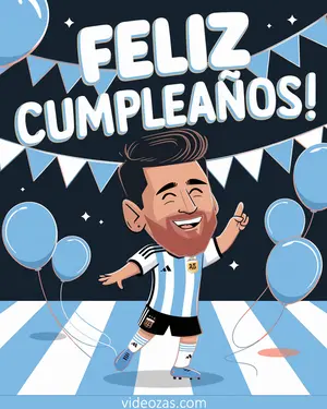 Saludo Cumpleaños Messi