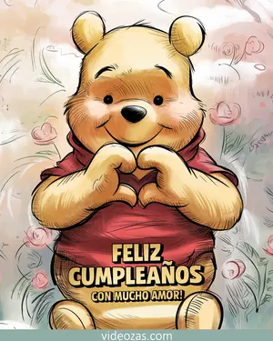 Saludo Cumpleaños Winnie Pooh